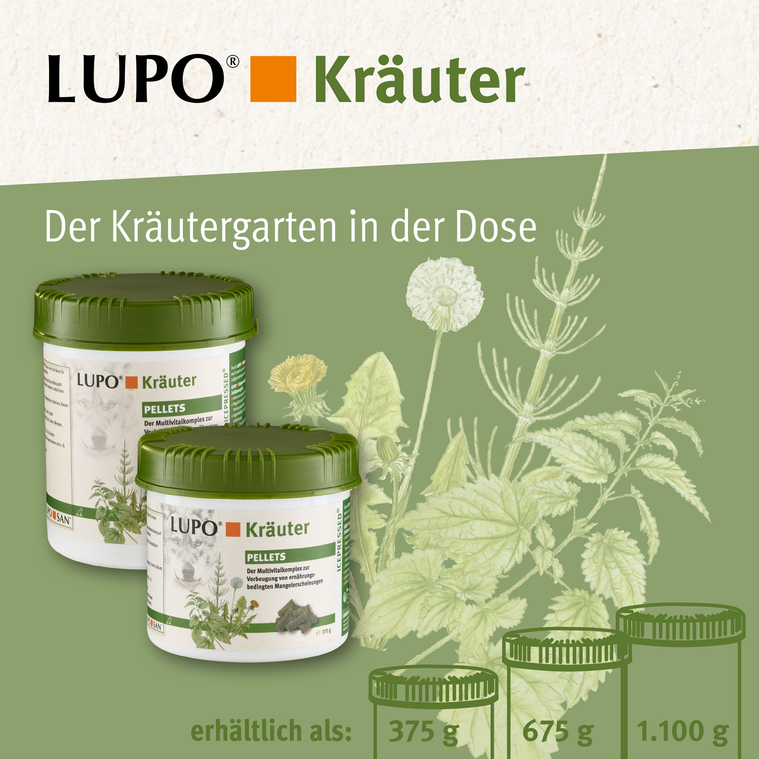 LUPO Kräuter Pellets 180 g